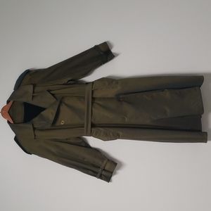 Vintage Degrees green iridescent trench coat‎